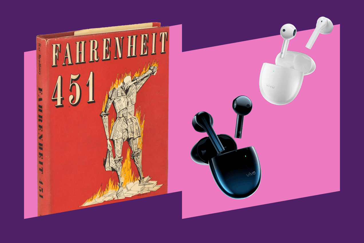 5. Беспроводная гарнитура — 451&nbsp;градус по&nbsp;Фаренгейту Рэя&nbsp;Брэдбери