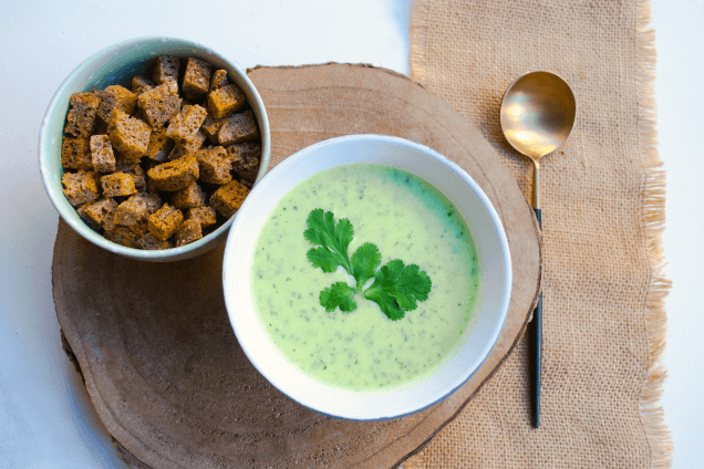 6. Суп-пюре из кабачков и курицы