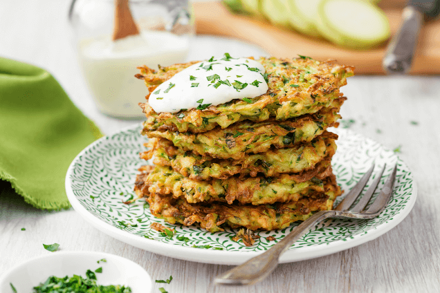 7. Кабачковые оладьи