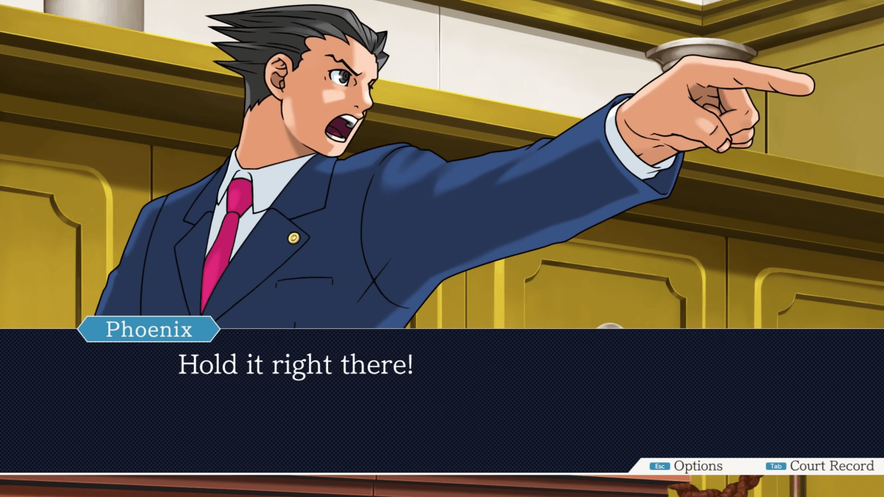 Phoenix Wright Ace Attorney — вопящий адвокат